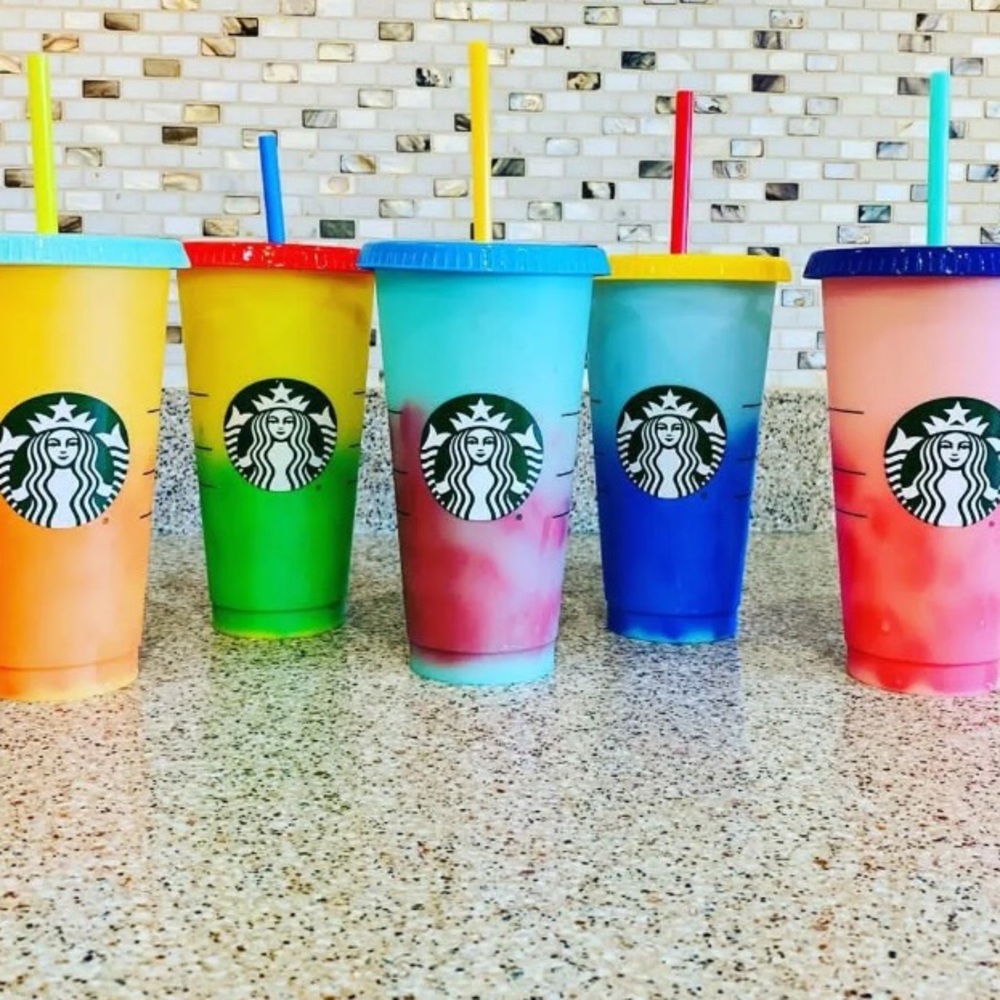 ❌SOLD❌ Starbucks Color Changing Reusable Cups
